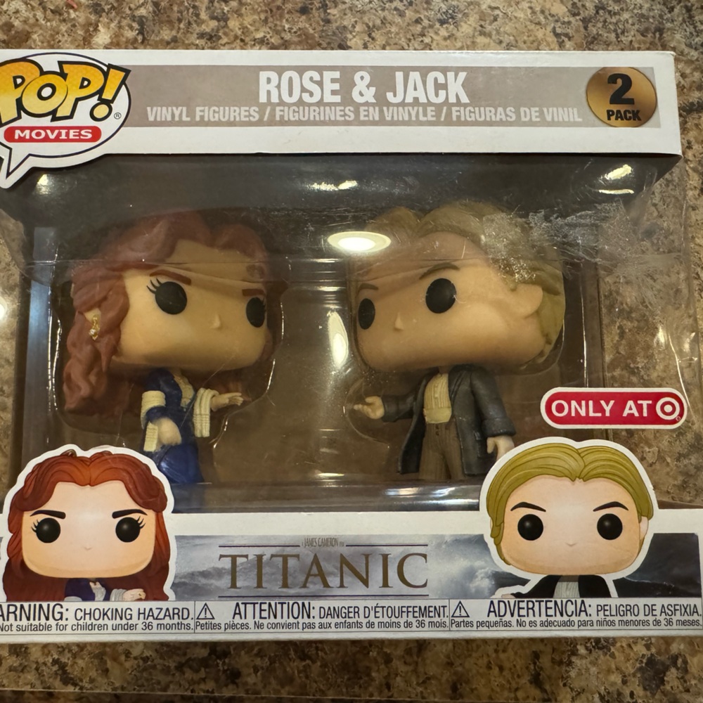 Funko Pop! Titanic Rose & Jack Figures - Blue and Black